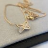 CHAUMET Liens Harmony Necklace in White Mother-of-Pearl, Rose Gold