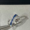 693001d999f2d84055c8edb2 CHAUMET Paris Jeux de Liens Harmony Sapphire Cross Ring, Latest Design, Eye-Catching and Skin-Brightening Color