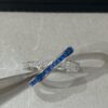 693001d999f2d84055c8edb3 CHAUMET Paris Jeux de Liens Harmony Sapphire Cross Ring, Latest Design, Eye-Catching and Skin-Brightening Color