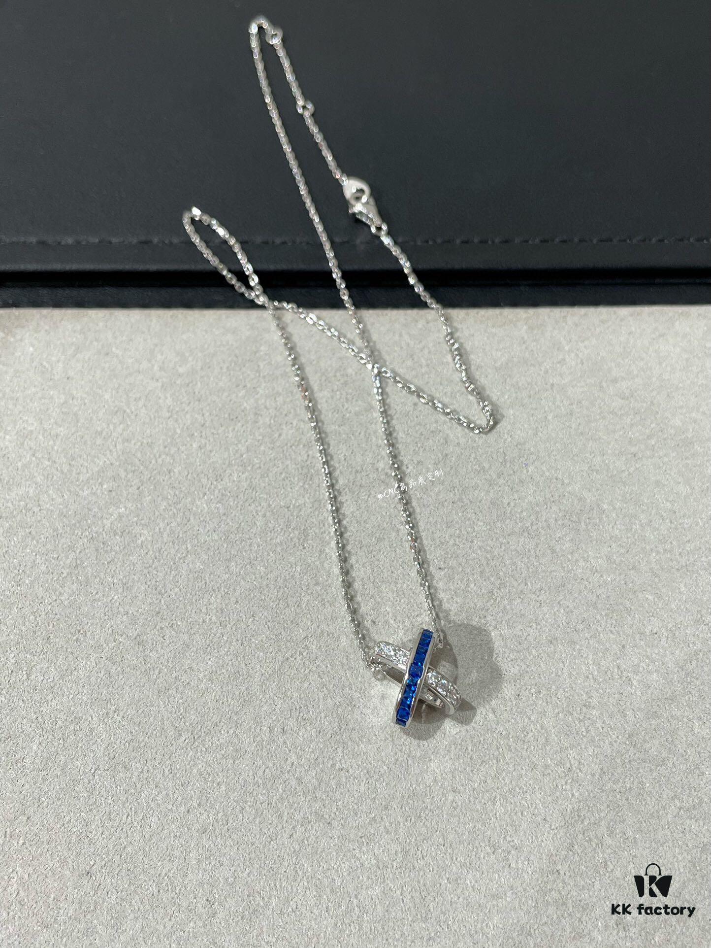 693001e999f2d84055c8edc6 CHAUMET Paris Jeux de Liens Harmony Sapphire Necklace, New Arrival
