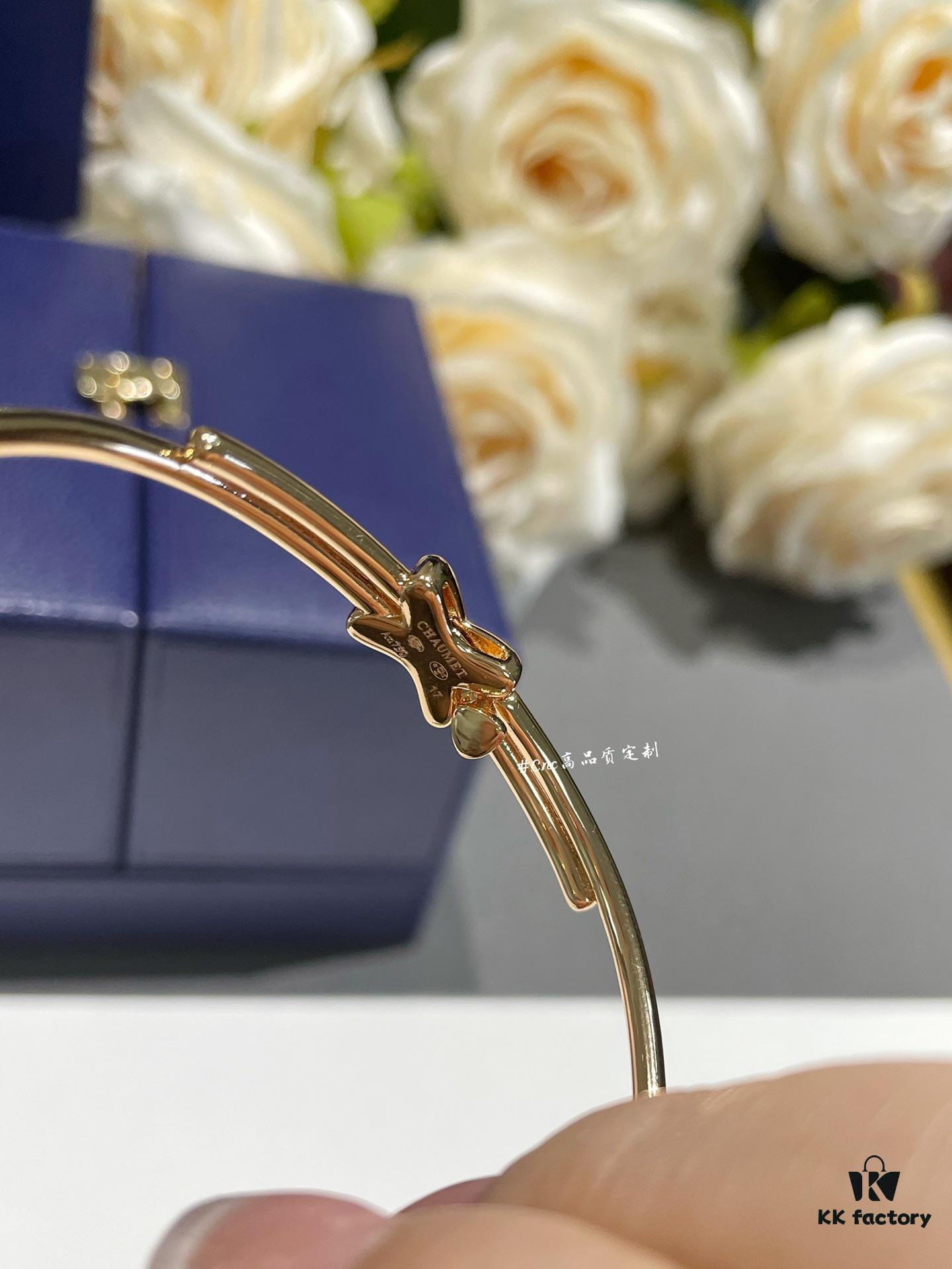 693001ef99f2d84055c8edcf CHAUMET Jeux de Liens Harmony Full Diamond Bracelet in Rose Gold and White Gold