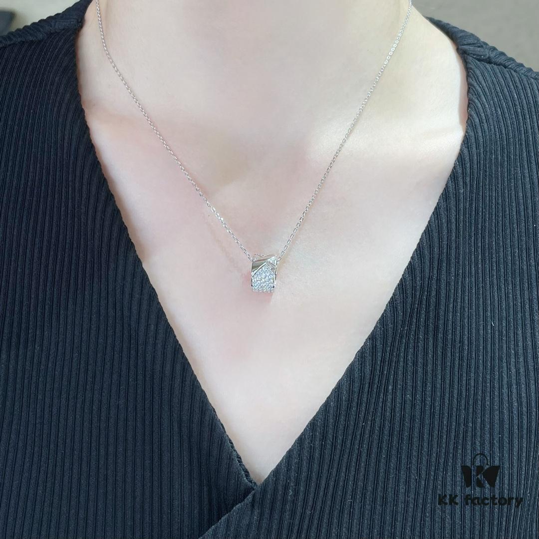 693001fd99f2d84055c8eddd CHAUMET Liens de Vie Wide Full Diamond X Necklace