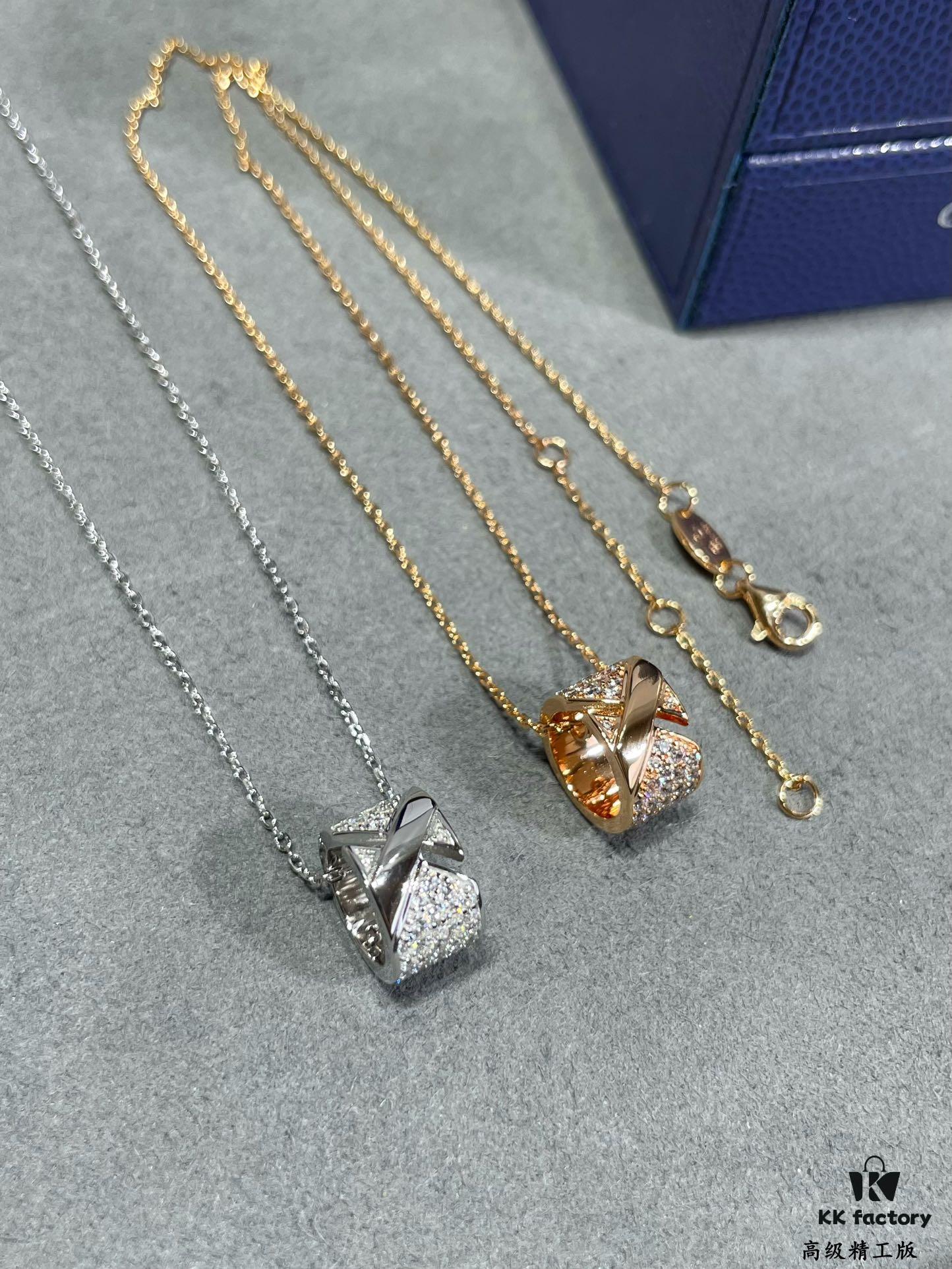 6930020199f2d84055c8eddf CHAUMET Liens de Vie Wide Full Diamond X Necklace