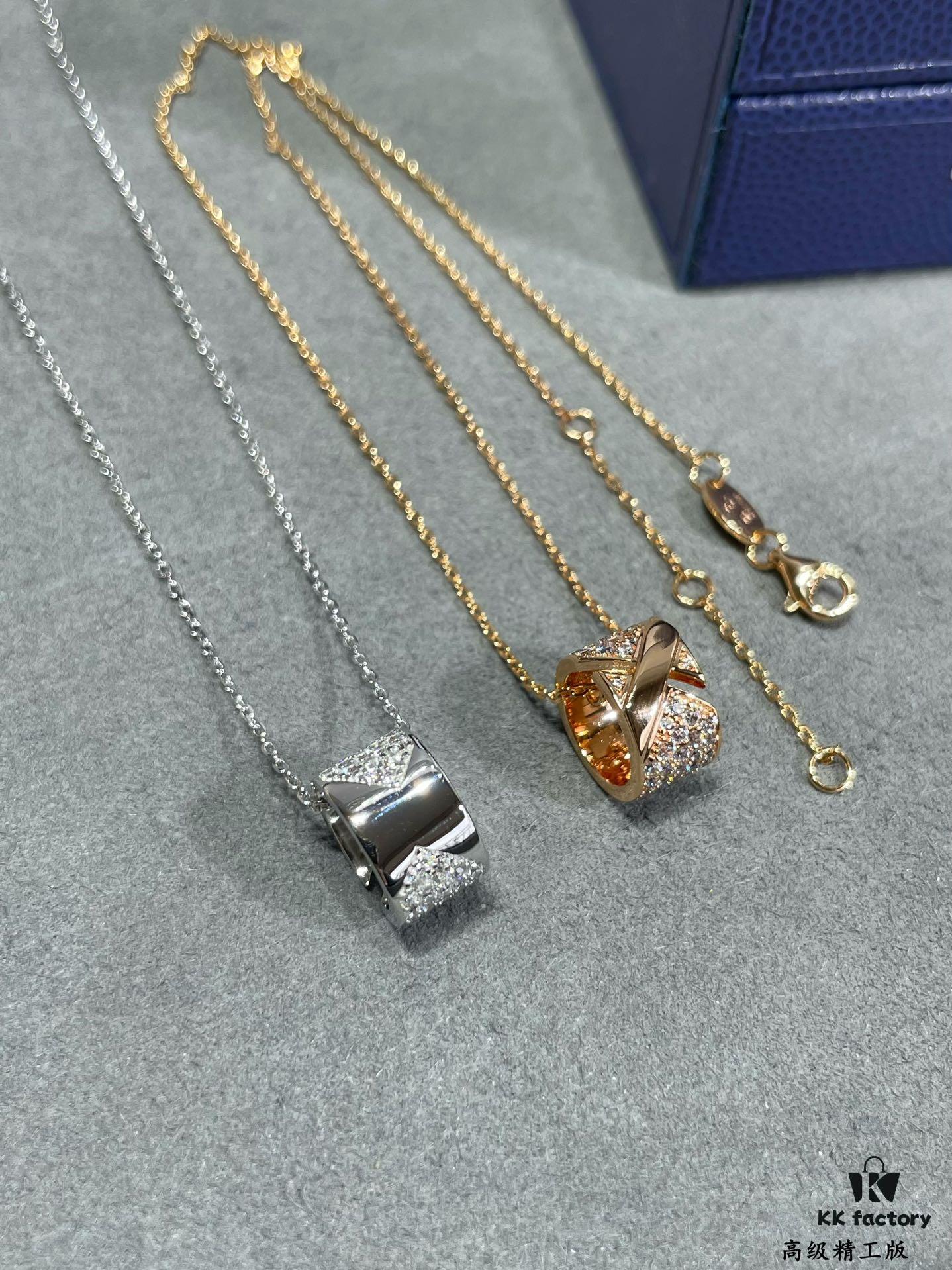 6930020199f2d84055c8ede1 CHAUMET Liens de Vie Wide Full Diamond X Necklace