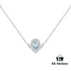 6930021b99f2d84055c8ee03 SAMMY High-End Custom Micro-Pave Aquamarine Teardrop Necklace