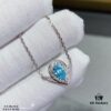 6930021e99f2d84055c8ee09 SAMMY High-End Custom Micro-Pave Aquamarine Teardrop Necklace