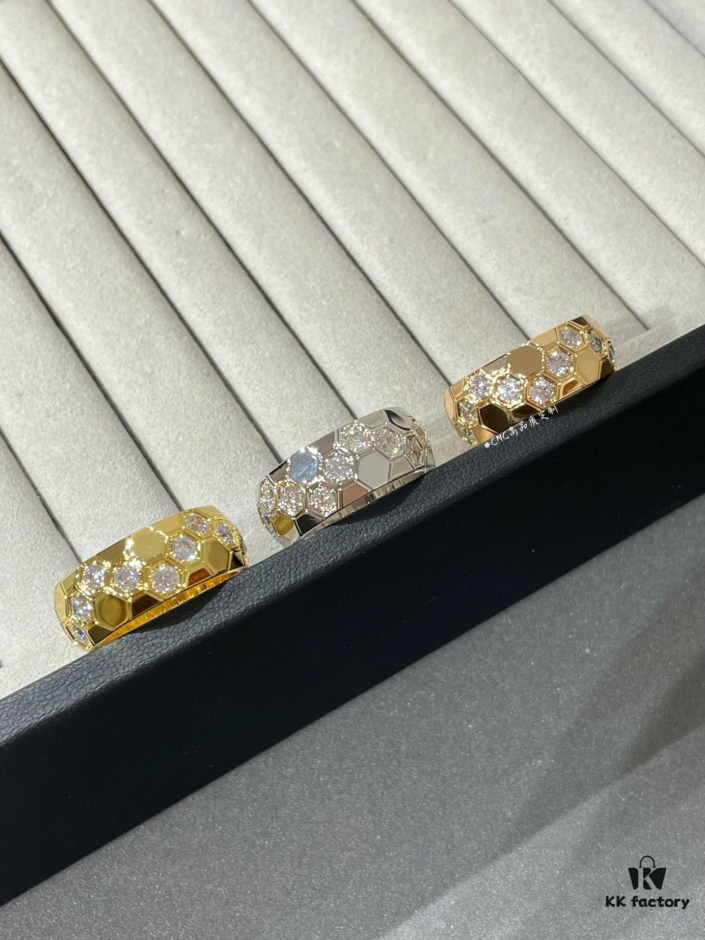 6930022499f2d84055c8ee14 Shangbee My Love New Honeycomb Ring, Boutique Design! High-End Jewelry Custom, Elegant and Full of Presence