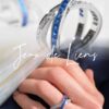 6930022599f2d84055c8ee15 Liens Forever Series, Sapphire and Diamond-Set Necklace, Ring Wearing Reference Image