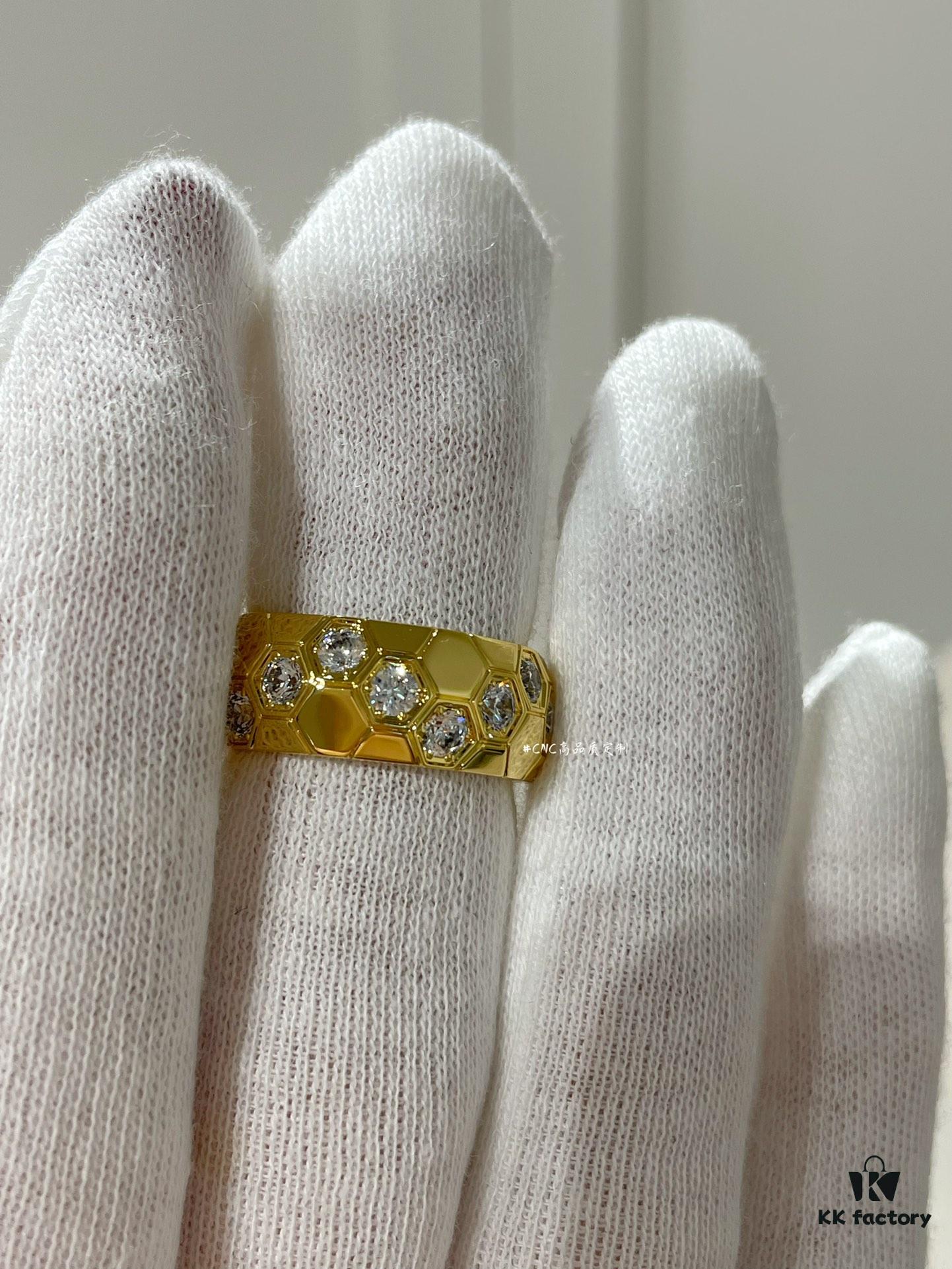6930022999f2d84055c8ee19 Shangbee My Love New Honeycomb Ring, Boutique Design! High-End Jewelry Custom, Elegant and Full of Presence