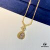 6930022e99f2d84055c8ee22 Swarovski Teardrop Pear-Shaped Diamond Pendant Necklace with Tassel, High-Quality Hand-Set Imported Zircon Gemstones