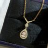 6930022f99f2d84055c8ee23 Swarovski Teardrop Pear-Shaped Diamond Pendant Necklace with Tassel, High-Quality Hand-Set Imported Zircon Gemstones