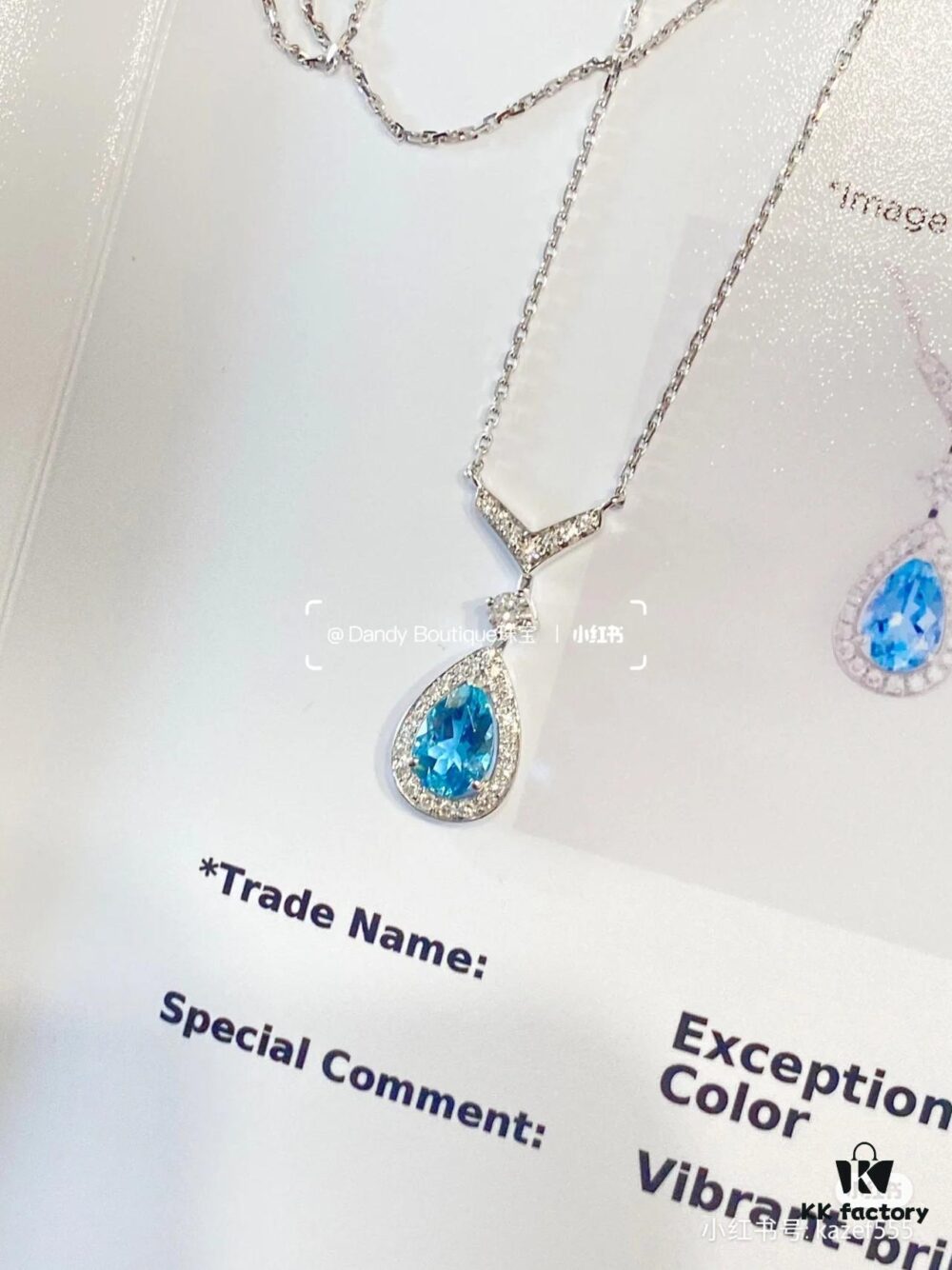 6930022f99f2d84055c8ee25 Chaumet New Arrival Parisian Elegance Teardrop Necklace with Imported Zirconia Stones