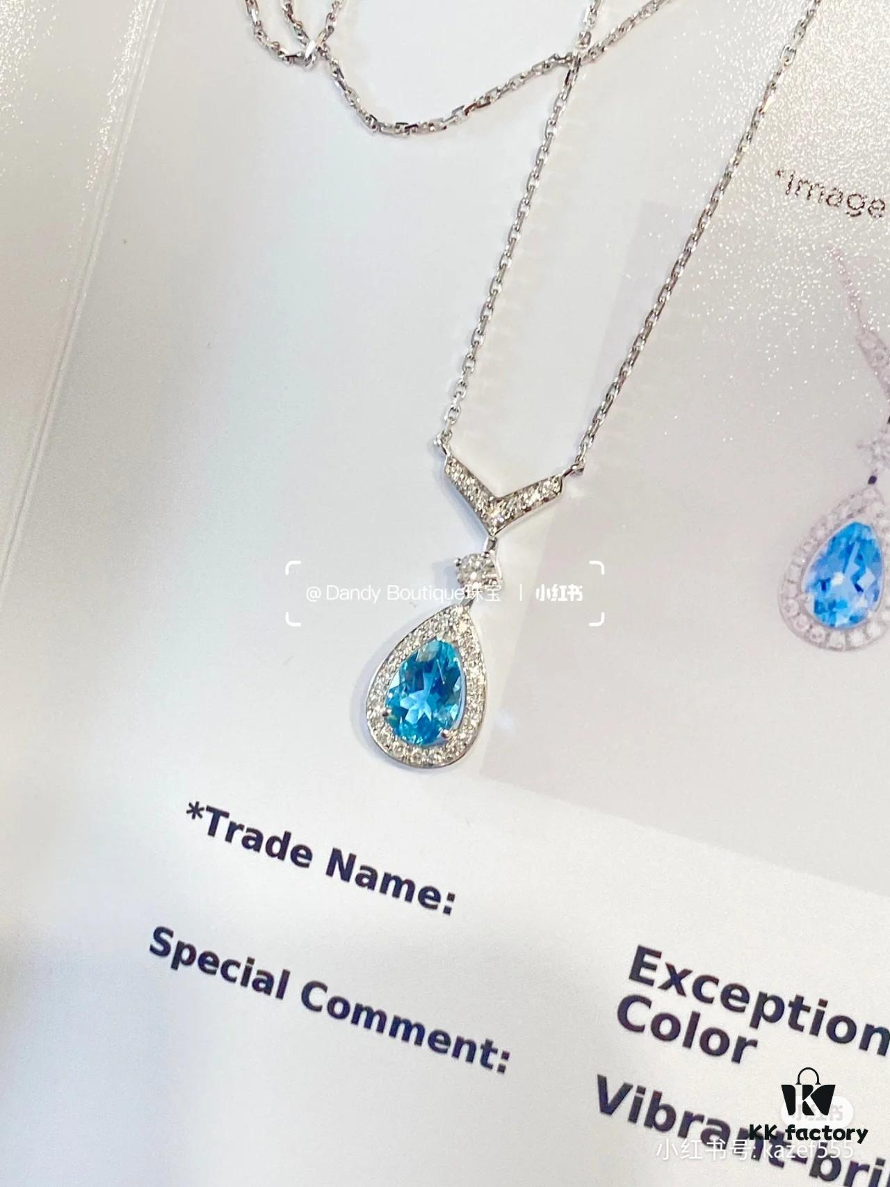 6930022f99f2d84055c8ee25 Chaumet New Arrival Parisian Elegance Teardrop Necklace with Imported Zirconia Stones