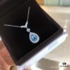 6930023299f2d84055c8ee26 Chaumet New Arrival Parisian Elegance Teardrop Necklace with Imported Zirconia Stones