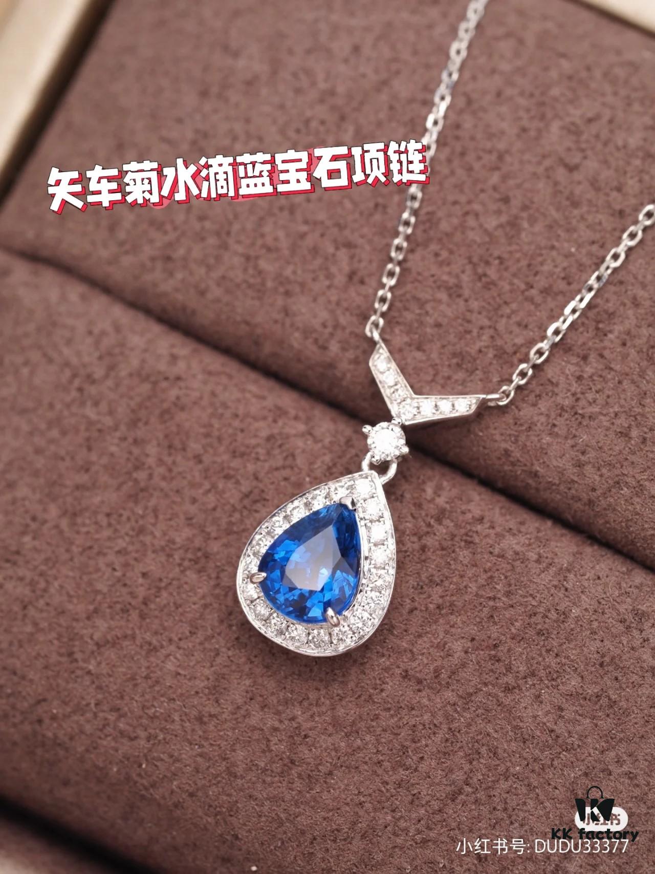 6930023299f2d84055c8ee27 Chaumet New Arrival Parisian Elegance Teardrop Necklace with Imported Zirconia Stones