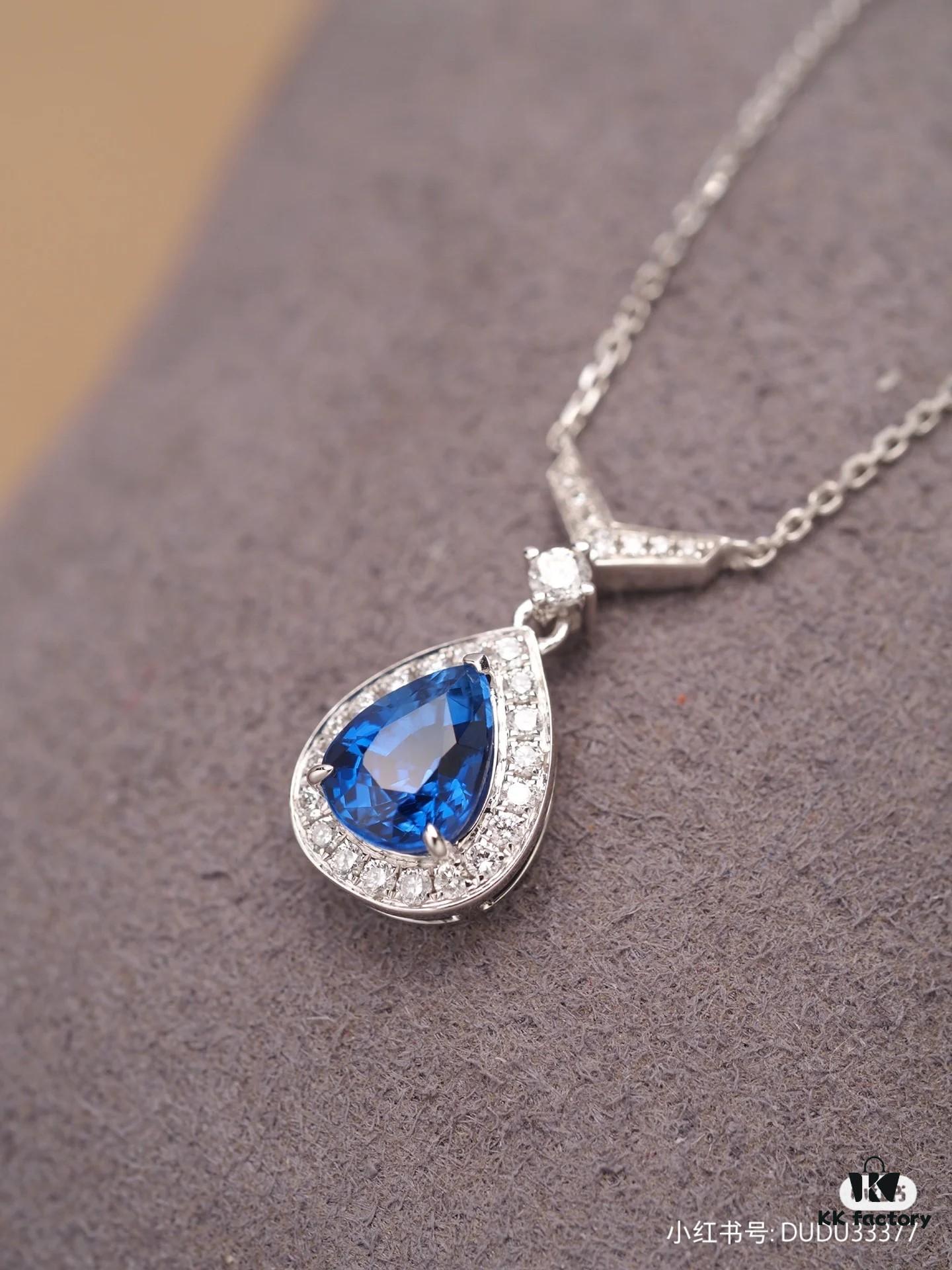6930023399f2d84055c8ee28 Chaumet New Arrival Parisian Elegance Teardrop Necklace with Imported Zirconia Stones