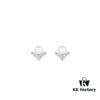 6930023599f2d84055c8ee2a Shangmei V-Shaped Pearl Stud Earrings, Custom-Engraved for Your Love, Exquisite Micro-Pavé Craftsmanship