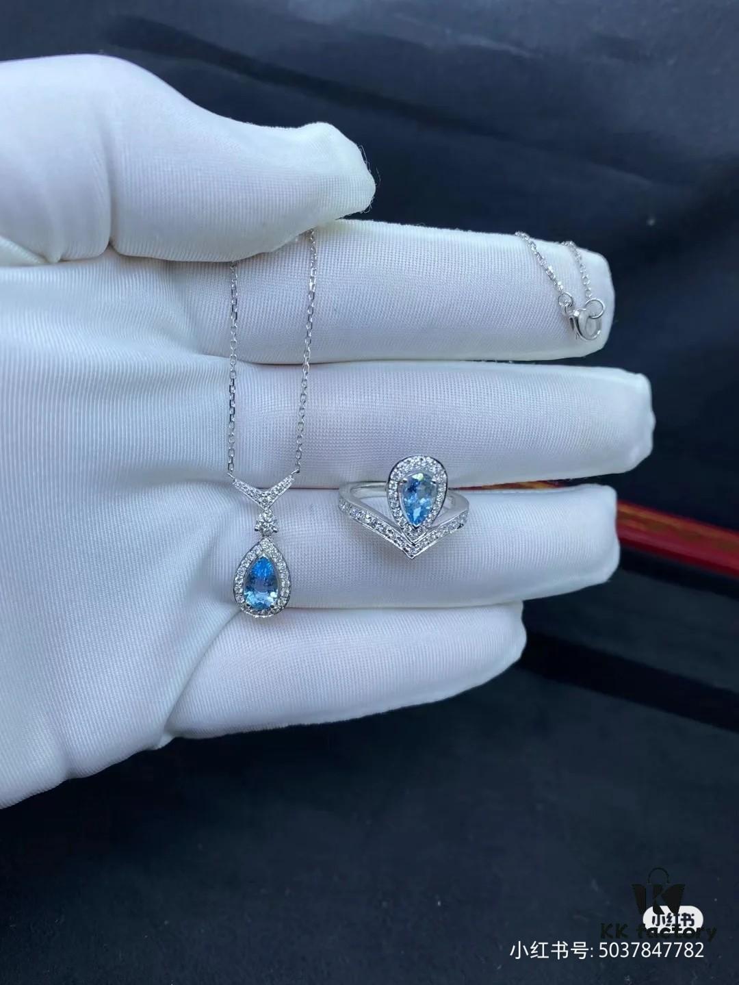 6930023699f2d84055c8ee2b Chaumet New Arrival Parisian Elegance Teardrop Necklace with Imported Zirconia Stones
