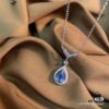 6930023799f2d84055c8ee2c Chaumet New Arrival Parisian Elegance Teardrop Necklace with Imported Zirconia Stones