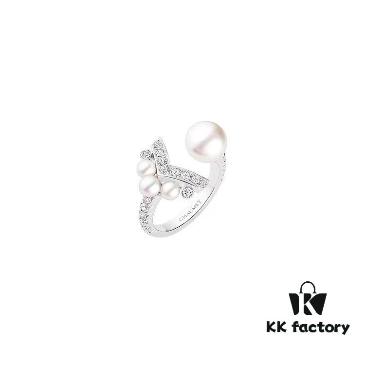 6930023c99f2d84055c8ee34 Shangmei V-Shaped Pearl Open Ring 💍 Uniquely Customized with Your Love, Exquisite Micro-Pave Craftsmanship ♥️ A Soulmate's Promise: Grow Old Together