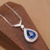 6930023d99f2d84055c8ee37 Chaumet New Arrival Parisian Elegance Teardrop Necklace with Imported Zirconia Stones