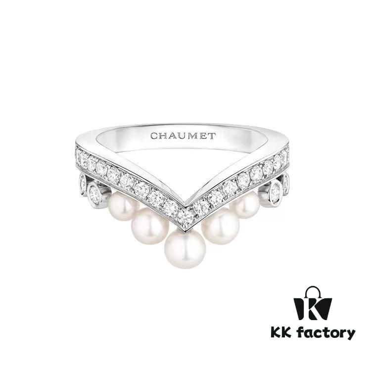 6930024399f2d84055c8ee3f Shangmei V-Shaped Pearl Ring 💍 Custom-Crafted for You, Engraved with Our Love, Exquisite Micro-Pave Setting ♥️ A Soul to Share, Gray Hair Without Parting. Perfect for Couples Seeking Individuality 💕 Find Your Symbol of Love