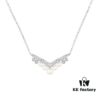 6930024b99f2d84055c8ee4c Shangmei V-Shaped Pearl Necklace, Paired with You, Engraved with Our Love, Uniquely Customized with High-End Micro-Pavé Craftsmanship