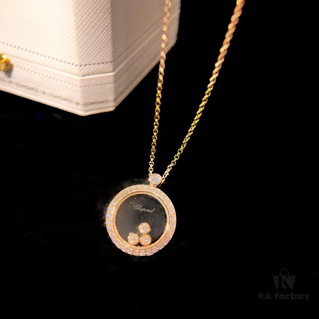 6930026499f2d84055c8ee6c Minimalist Elegance with a Touch of Girlish Charm: Chopard Happy Diamonds Luxury Pendant Necklace