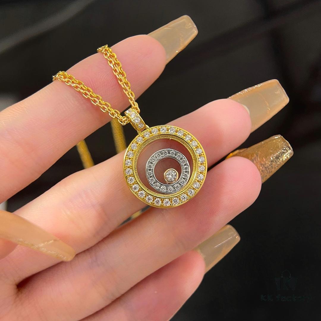 Minimalist Elegance with a Touch of Youthful Charm: Chopard Happy Diamonds Necklace