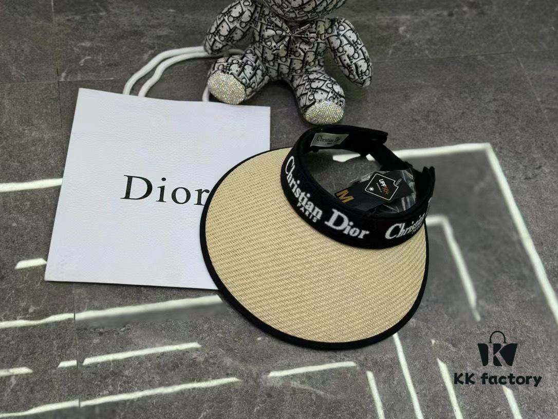 693002c012f62673a6faac1b Dior - New Arrival Rimless Cap with Color-Block Trim