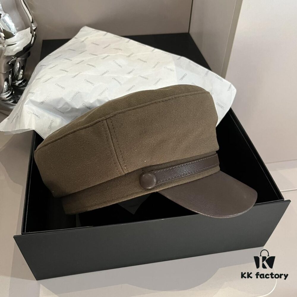 693002c412f62673a6faac25 Hermes NEW Cap Military Style Duckbill Hat, Head Circumference 57cm
