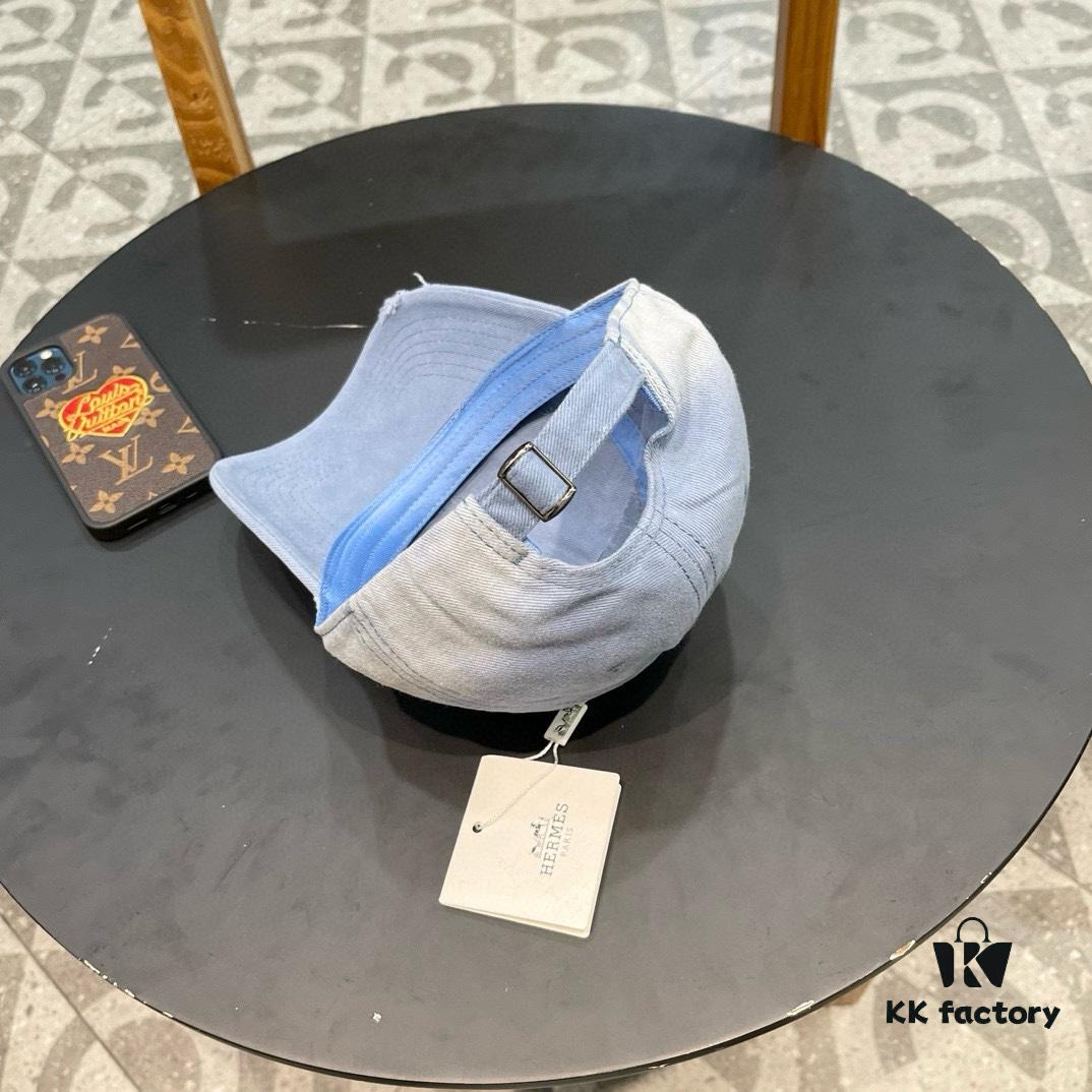 693002c712f62673a6faac2e New Arrival HERMÈS Latest Authentic Baseball Cap, Color-Blocked H Design, Premium Craftsmanship with Original Breathable Canvas Fabric and Factory Stainless Steel Adjustable Buckle