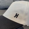 693002d012f62673a6faac42 Hermès Latest Original Design Baseball Cap, Color-Blocked H, Premium Canvas and Top Grain Leather, Authentic Molded Craftsmanship