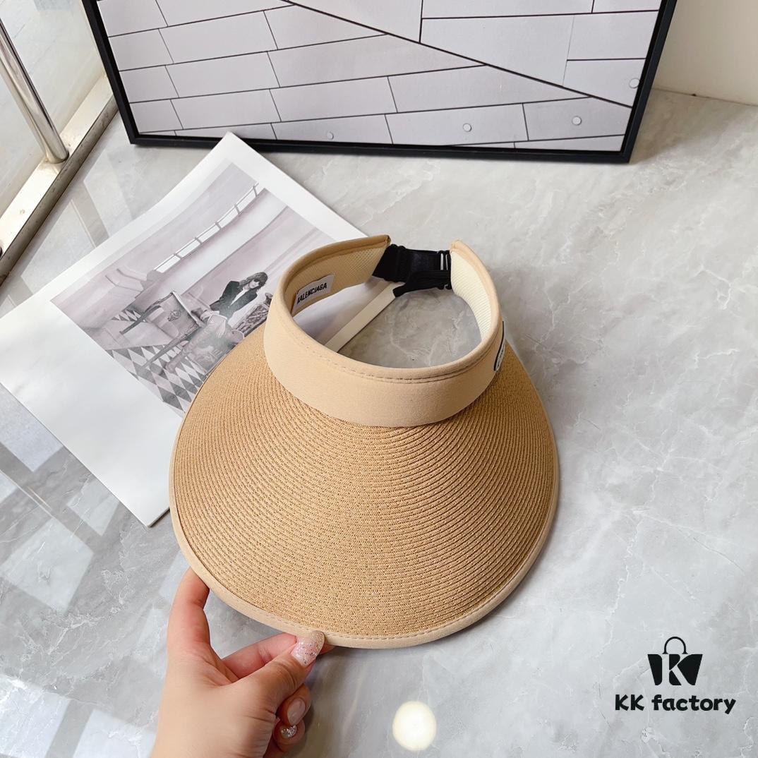 693002d612f62673a6faac53 Balencia ~ New Straw Wide-Brimmed Open-Crown Hat
