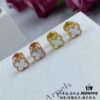 693002e412f62673a6faac72 Newly Upgraded Version ZP Open Edition V Gold Plated with Mi Gold, Long-Lasting Color Retention ❤ This Piece Features Separate Components Assembly and Precision Carving Technology. 😊😊 VCA Clovis & Arpels Miniature Luxury White Mother-of-Pearl Four-Leaf Clover Stud Earrings Paired with Original-Style Saucer Backs 🍀 Exceptionally Charming, Enhances Fair Skin Tone, Highly Versatile for Any Occasion, Perfect for Sisters' Gatherings, Adds Extra Prestige