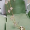693002e512f62673a6faac76 VCA Alhumbra Vintage Ten-Flower Yellow Gold White Shell Necklace
