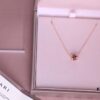 BVLGARI Brown Ceramic Necklace Mini with Latest V Gold Material