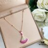 693002ef12f62673a6faac89 🎄 Christmas Gift 🎁 BVLGARI Bulgari New Full Diamond Fan Necklace, Electroplated V Gold Material