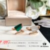 693002f112f62673a6faac8d BVLGARI Bulgari New White Mother-of-Pearl and Malachite Ice Cream Ring
