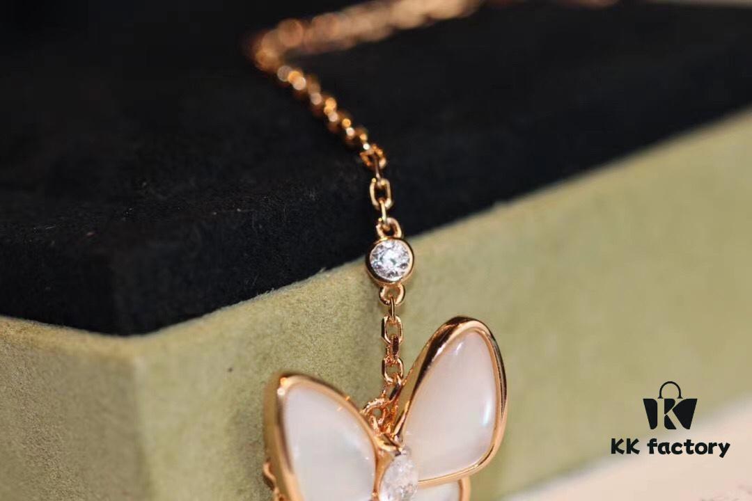 693002fc12f62673a6faac98 Van Cleef & Arpels Two Butterfly Pendant Necklace, ZP High-End Replication, Top-Tier Jewelry Craftsmanship