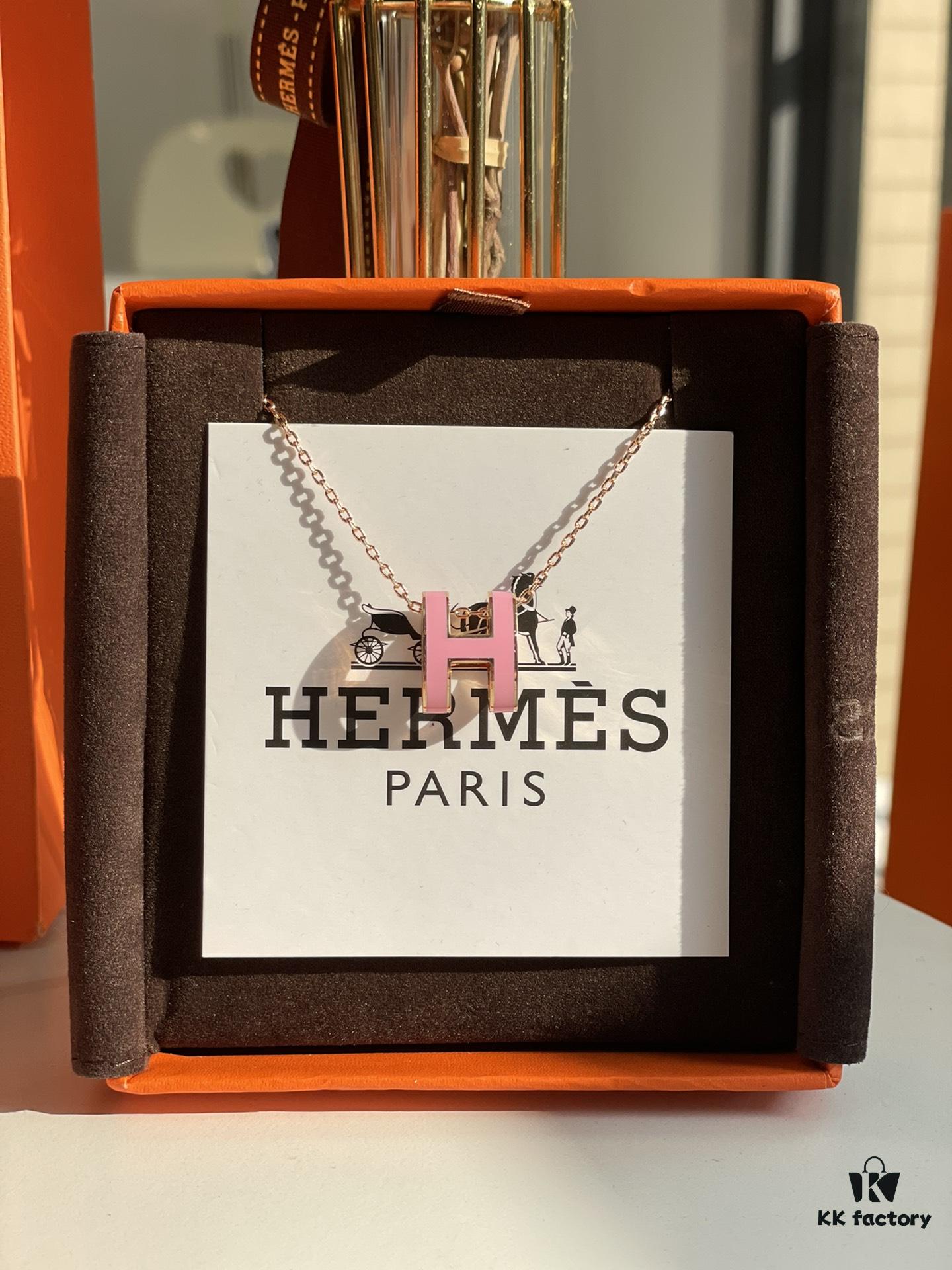 693002fd12f62673a6faac99 Hermes Overseas Points Member Gift HERMES | Pop H Collection ✨ Classic H Buckle, Timeless Design 🥰 Clear Engraving at Bottom, Rose Gold Pink Tone, Identity Strap, Points Card, Tags, Complete Packaging