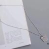 6930031412f62673a6faacc4 Tiffany 1837 Square Pendant Necklace CNC High Version High-Definition Engraving Premium Quality - Pendant Size: Large, Small