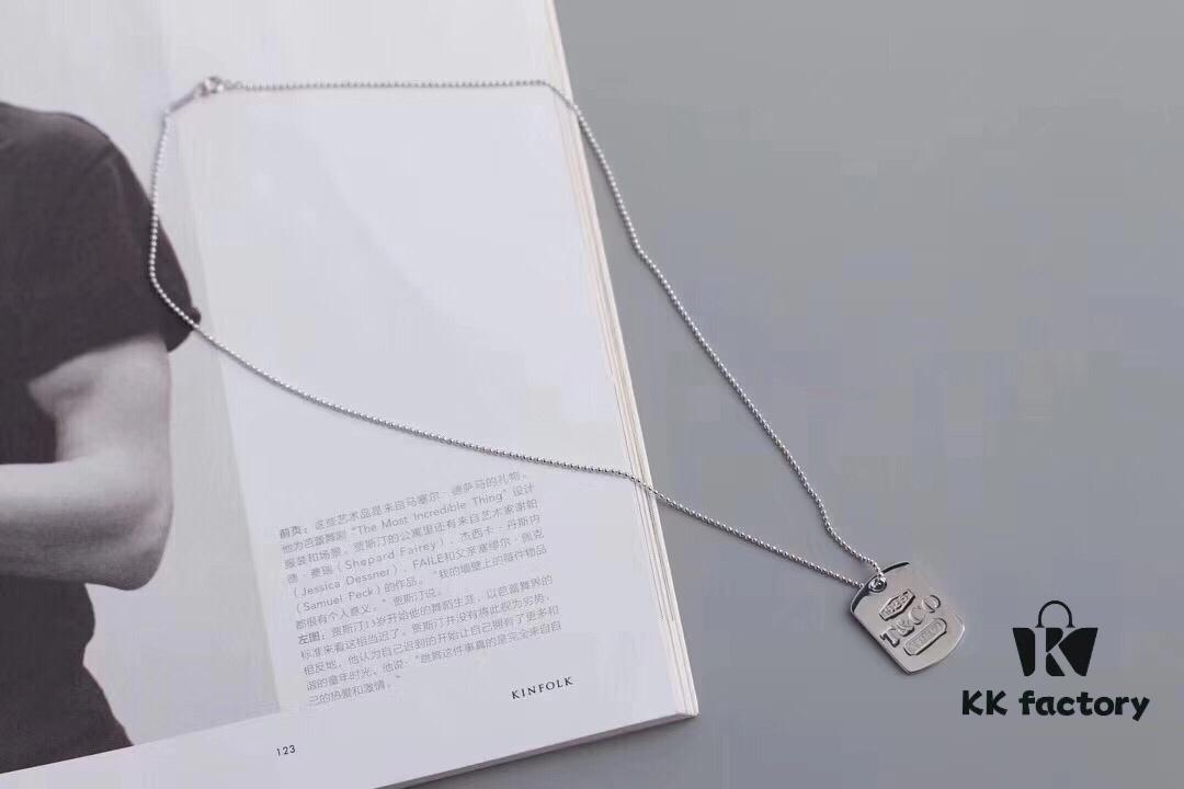 6930031412f62673a6faacc4 Tiffany 1837 Square Pendant Necklace CNC High Version High-Definition Engraving Premium Quality - Pendant Size: Large, Small