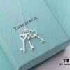 6930031412f62673a6faacc5 925 Sterling Silver Tiff Unlocks Infinite Possibilities - Three Small Keys Combined Slot Machine Heart ❤ Classic Tiffany Key Necklace