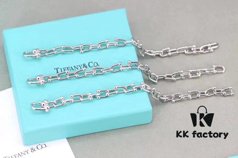 Tiffany Silver U-Shaped Clasp Women's Bracelet, Sterling Silver