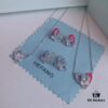 New Arrival ❤️ HEFANG Jewelry Barbie ✨ New Collection Ice Blue Stud Earrings, Ice Blue Necklace, Barbie Pink Stud Earrings, Barbie Pink Necklace