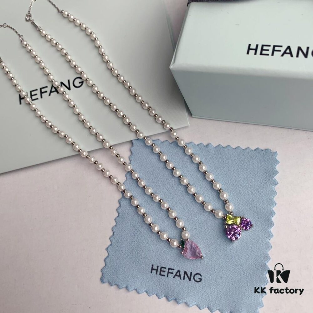 6930032812f62673a6faace7 HEFANG Jewelry - Fruit Freedom Series - Juice Necklace - Grape Ice Necklace, Peach Ice Necklace
