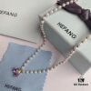 HEFANG Jewelry - Fruit Freedom Series - Juice Necklace - Grape Ice Necklace, Peach Ice Necklace