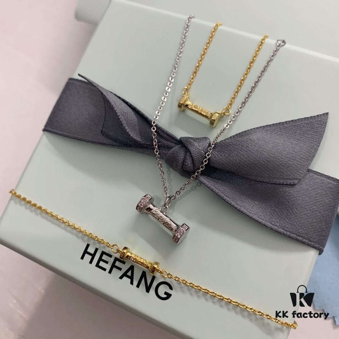 6930033012f62673a6faacfd New Arrival ❤️ HEFANG Jewelry Barbie ✨ New Collection Mini Dumbbell Series - In Stock Dumbbell Necklace, K-Gold Dumbbell Bracelet, K-Gold Dumbbell Necklace