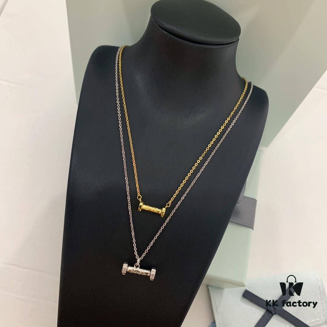 6930033112f62673a6faad02 New Arrival ❤️ HEFANG Jewelry Barbie ✨ New Collection Mini Dumbbell Series - In Stock Dumbbell Necklace, K-Gold Dumbbell Bracelet, K-Gold Dumbbell Necklace